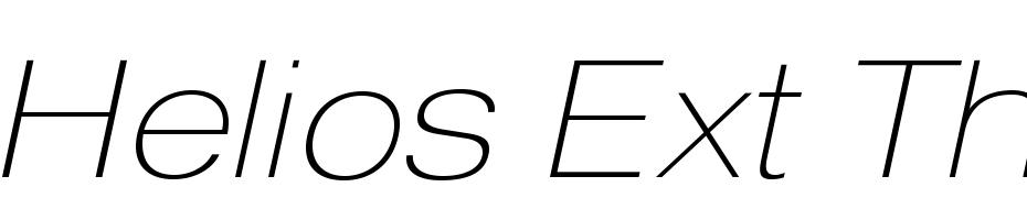 Helios Ext Thin Italic Font Download Free