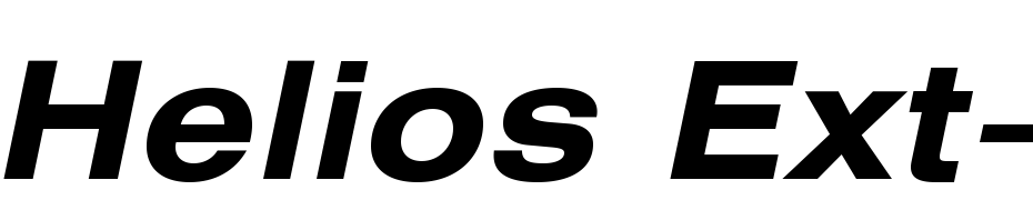 Helios Ext Bold Italic Font Download Free