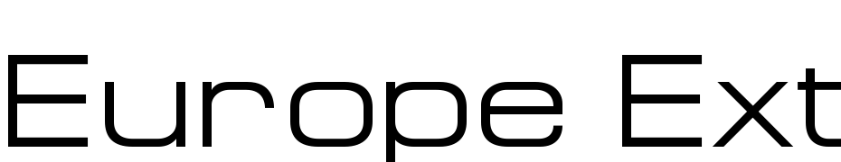 Europe Ext Yazı tipi ücretsiz indir