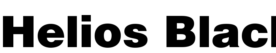 Helios Black Font Download Free