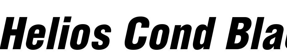 Helios Cond Black Italic Font Download Free