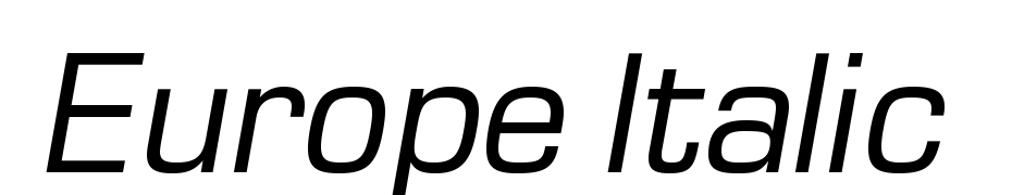Europe Italic Font Download Free