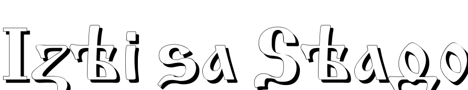 Izhitsa Shadow C Font Download Free