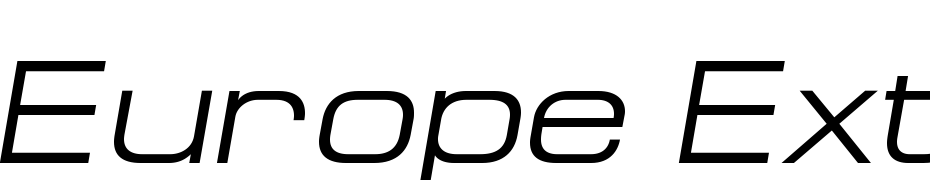 Europe Ext Italic Font Download Free