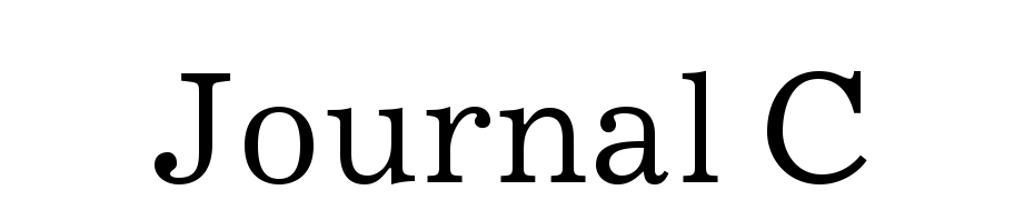 Journal C Font Download Free