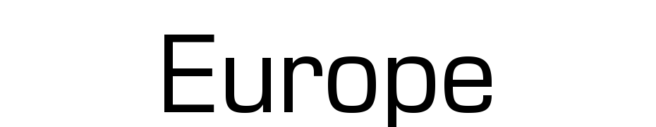 Europe cкачати шрифт безкоштовно