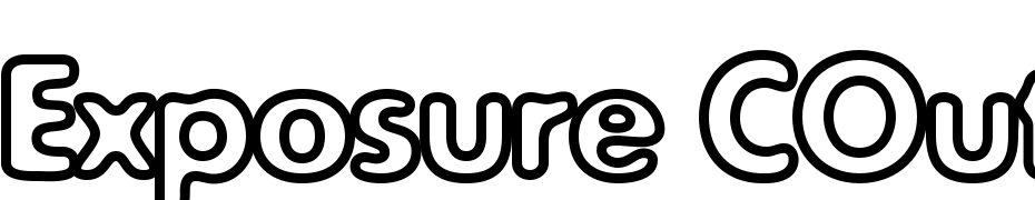Exposure COutline Font Download Free