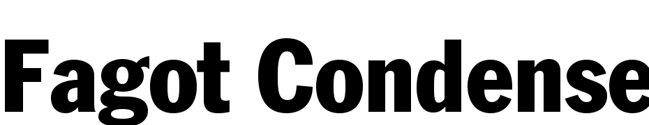 Fagot Condensed Font Download Free