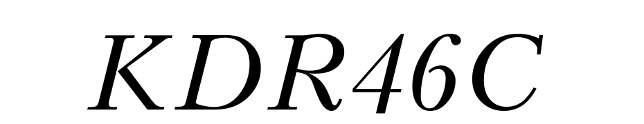 Kudrashov CTT Italic Font Download Free