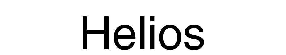 Helios cкачати шрифт безкоштовно