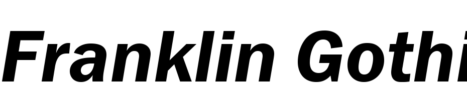 Franklin Gothic Demi C Italic Font Download Free