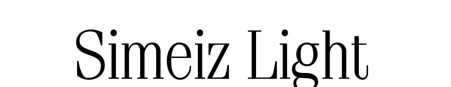 Simeiz Light Font Download Free
