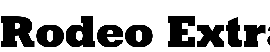 Rodeo Extra Bold Scarica Caratteri Gratis