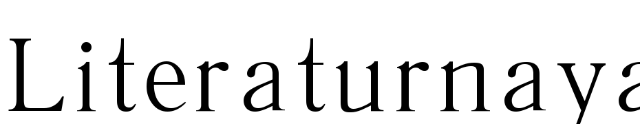 Literaturnaya CTT Font Download Free