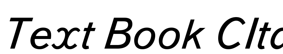 Text Book C Italic Font Download Free