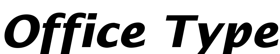 Office Type Sans Bold Italic Font Download Free