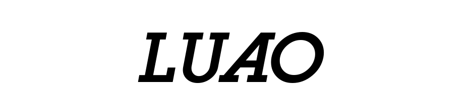 Luga Ad Oblique Font Download Free