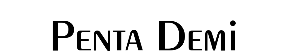Penta Demi Yazı tipi ücretsiz indir