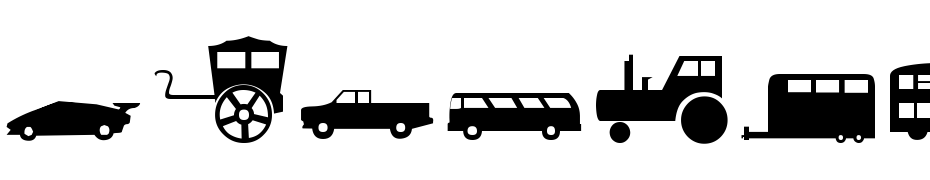 Transportation Font Download Free