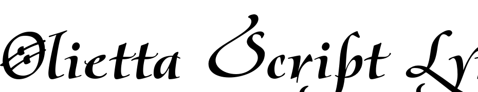 Olietta Script Lyrica Bold Italic Font Download Free