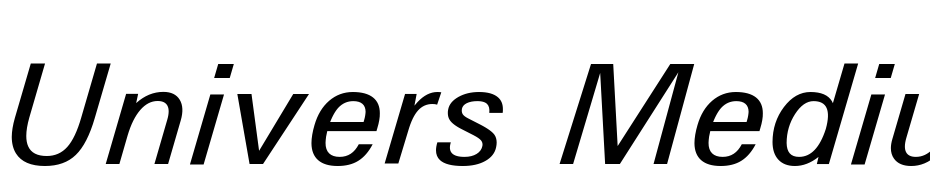 Univers Medium Italic cкачати шрифт безкоштовно