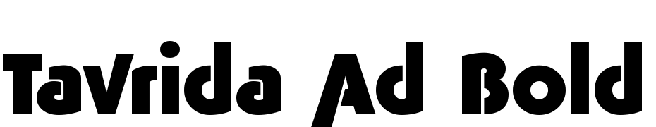 Tavrida Ad Bold cкачати шрифт безкоштовно