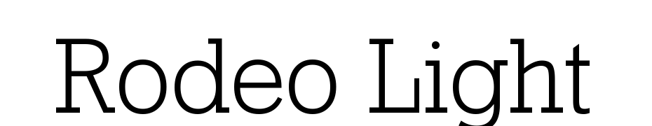 Rodeo Light Font Download Free