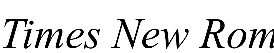 Times New Roman Italic Schrift Herunterladen Kostenlos