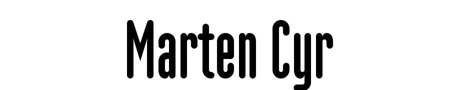 Marten Cyr Scarica Caratteri Gratis