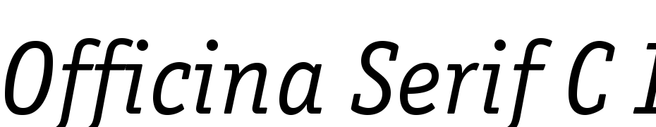 Officina Serif C Italic Font Download Free