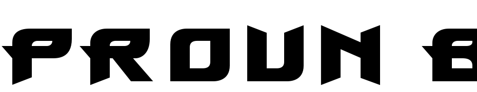 Proun BC Bold Font Download Free