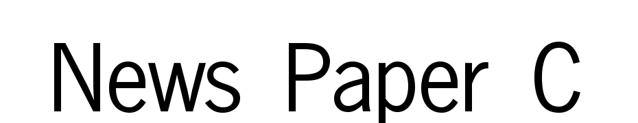 News Paper C Font Download Free