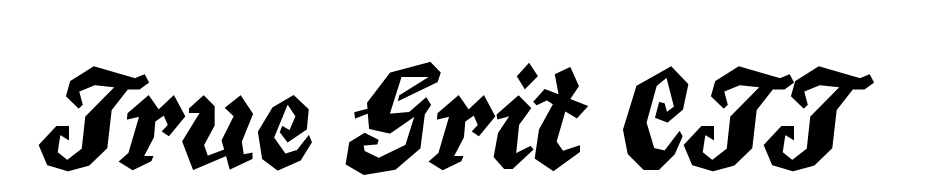 True Grit CTT Font Download Free