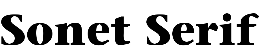 Sonet Serif Bold Schrift Herunterladen Kostenlos