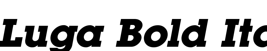 Luga Bold Oblique Scarica Caratteri Gratis