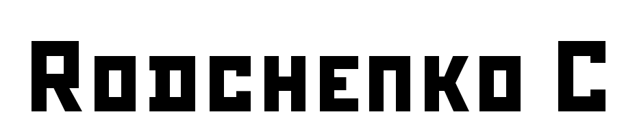 Rodchenko C Font Download Free