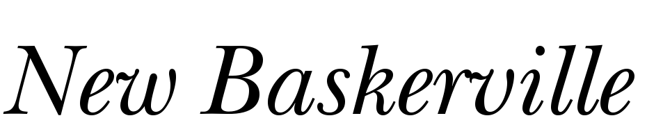 New Baskerville C Italic Font Download Free