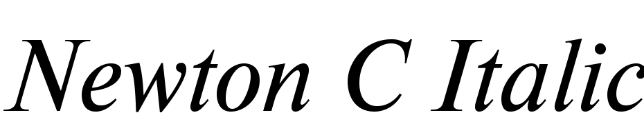 Newton C Italic Font Download Free