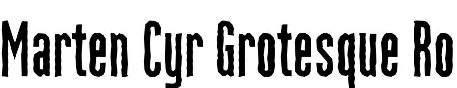 Marten Cyr Grotesque Rough Font Download Free