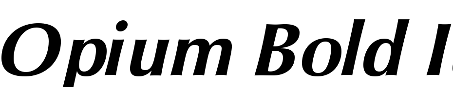 Opium Bold Italic Scarica Caratteri Gratis