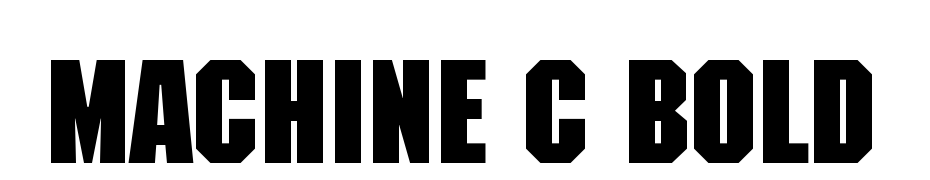Machine C Bold Font Download Free