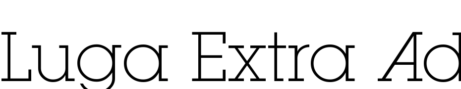 Luga Extra Ad Extra Light Font Download Free