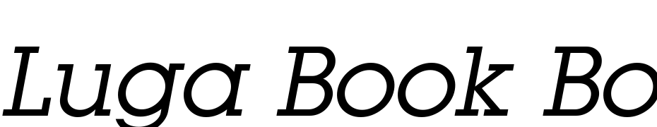 Luga Book Book Oblique Font Download Free