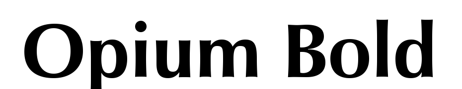 Opium Bold Font Download Free
