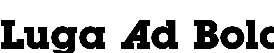 Luga Ad Bold Fuente Descargar Gratis