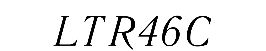 Literaturnaya CTT Italic Font Download Free