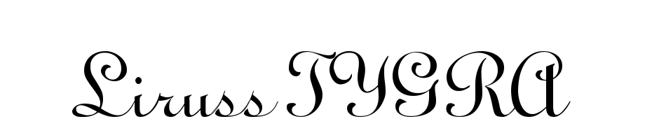 Liruss TYGRA cкачати шрифт безкоштовно