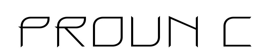 Proun C Font Download Free