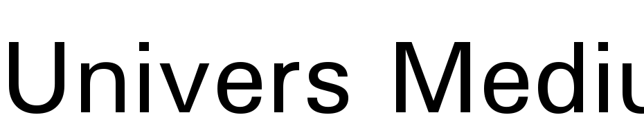 Univers Medium Font Download Free