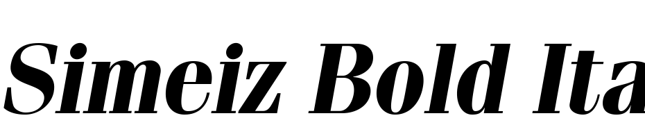 Simeiz Bold Italic cкачати шрифт безкоштовно